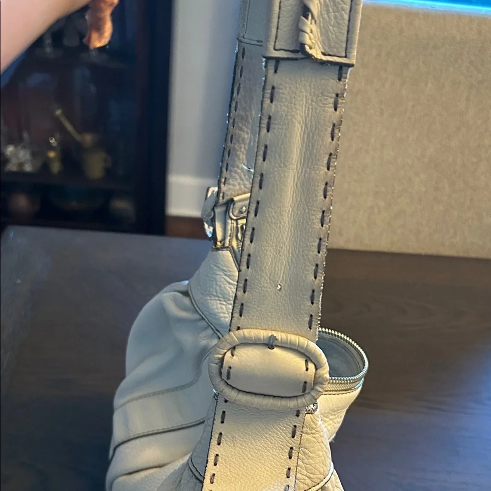 Cole Hann Cream/WhiteLeather Shoulder Bag